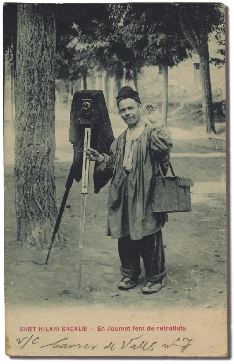 Jaumet haciendo de retratista.